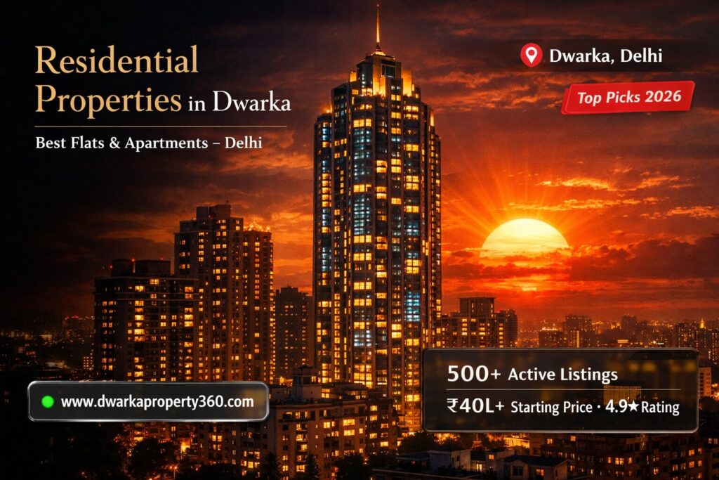Modern residential apartments and flats in Dwarka with premium housing options